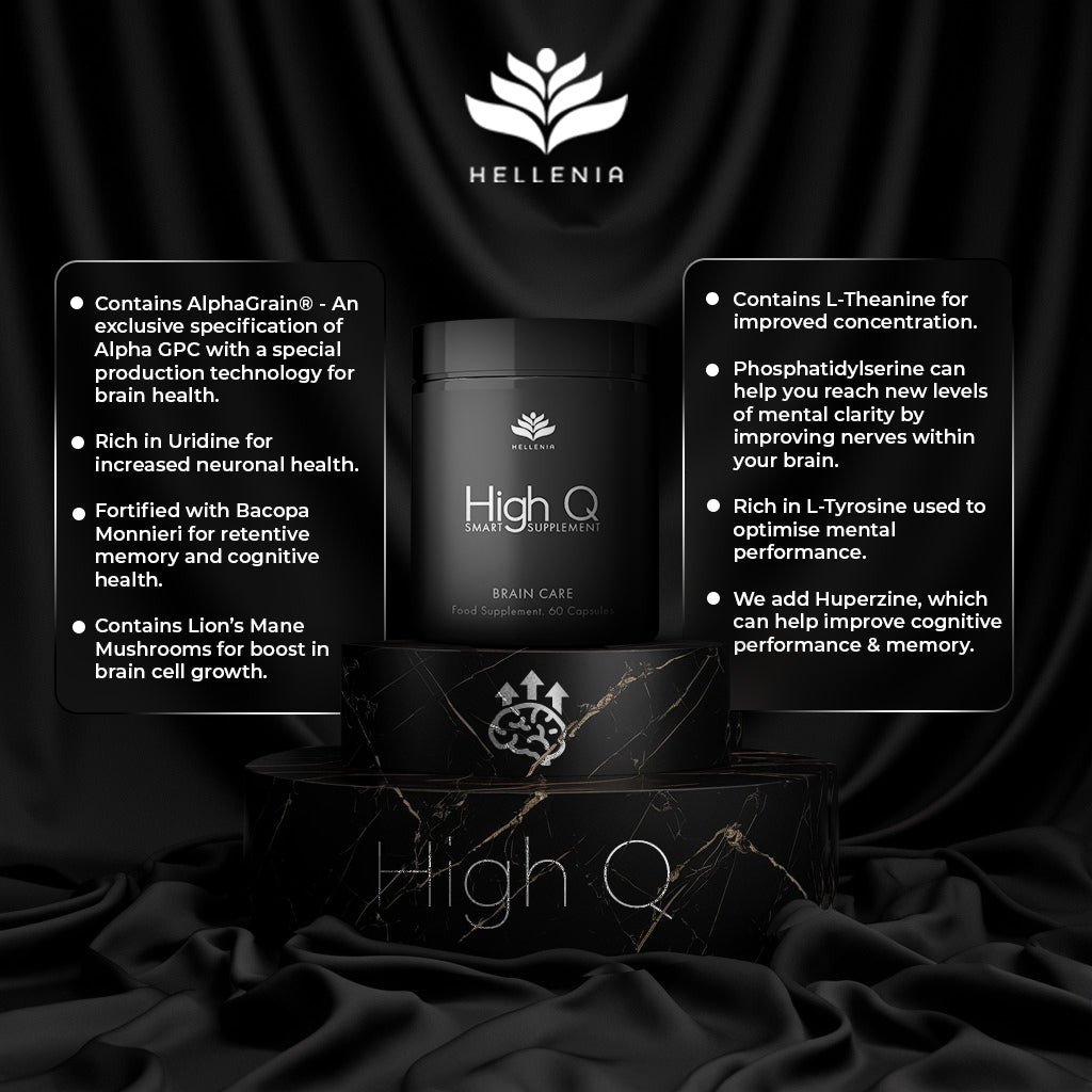 High Q - Red Brain Capsules Focus Supplement